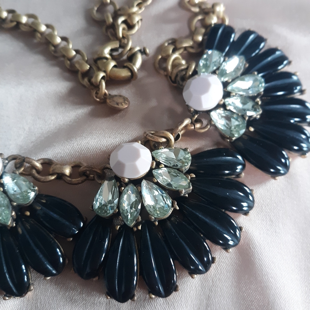 J. Crew Dark Magic Large Statement necklace
